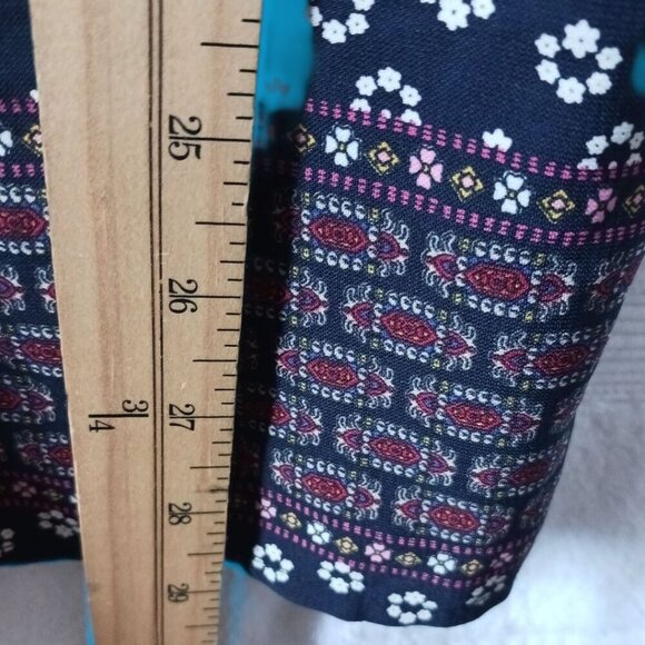 I Joan Navy & Red Floral Print Romper  I Joan Navy& Red Size Small - Picture 12 of 12